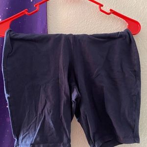 Blue biker shorts